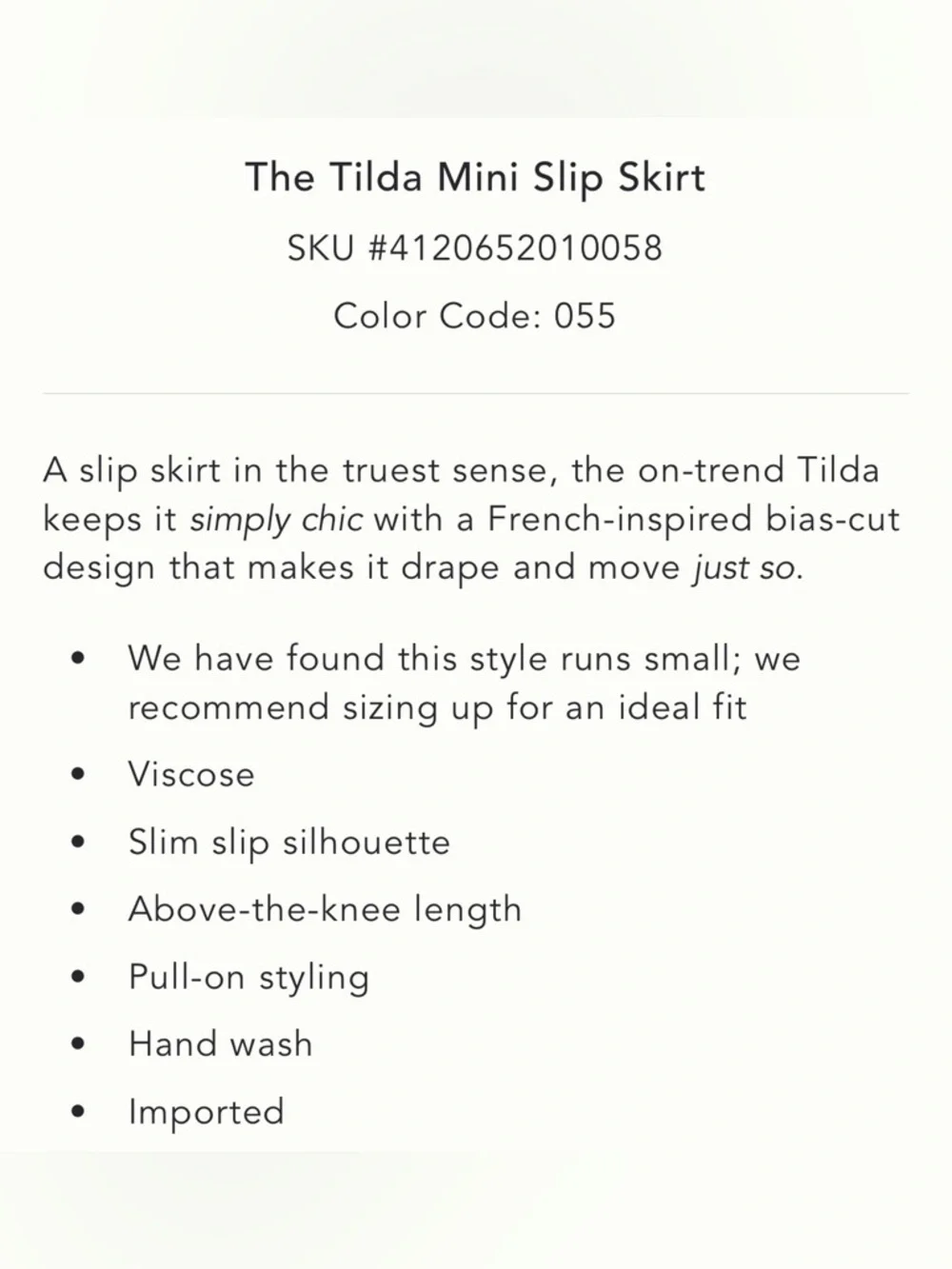 Anthropologie Tilda mini slip skirt - Picture 4 of 9